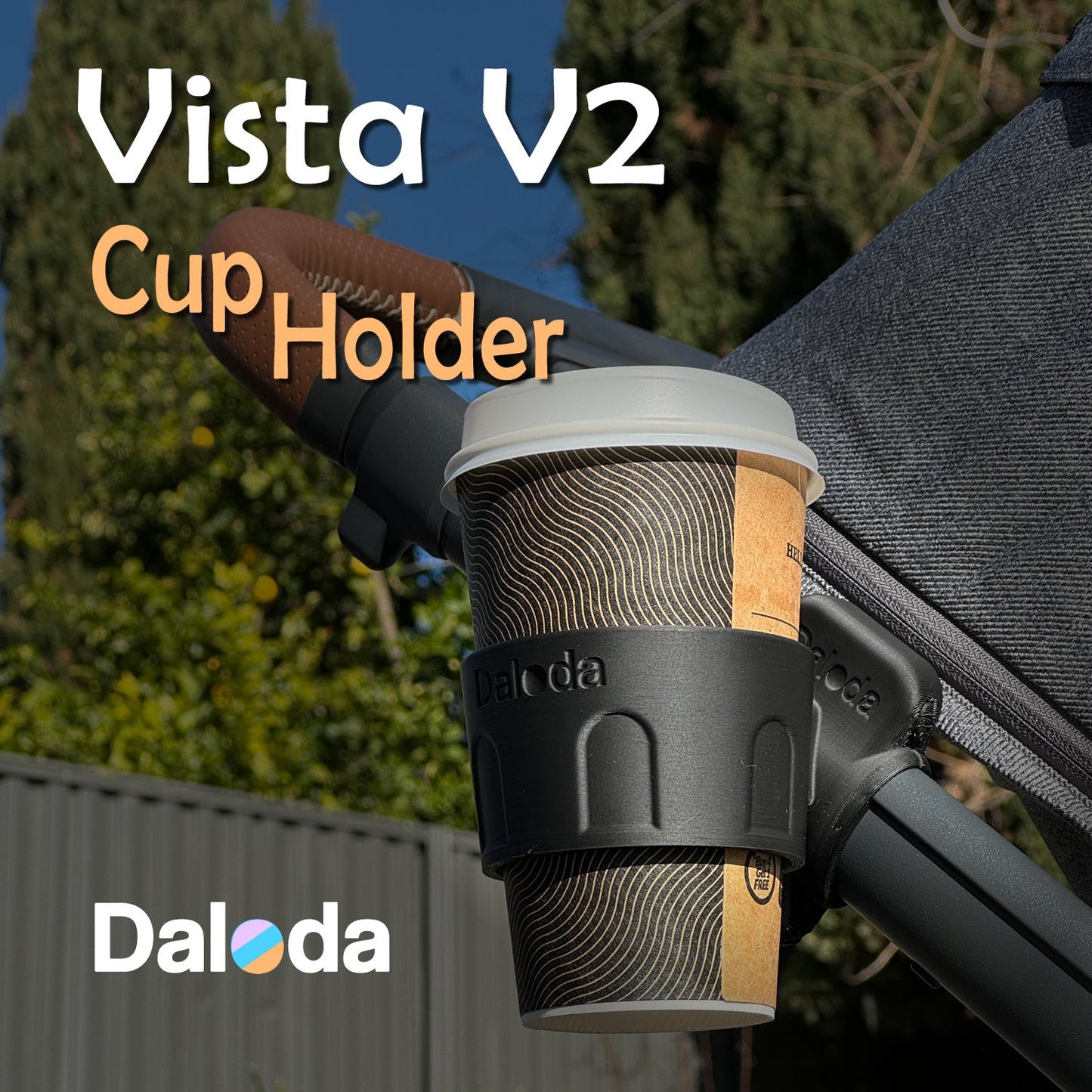 Cup Holder for UPPAbaby Vista V2 - CHDA001 - Daloda