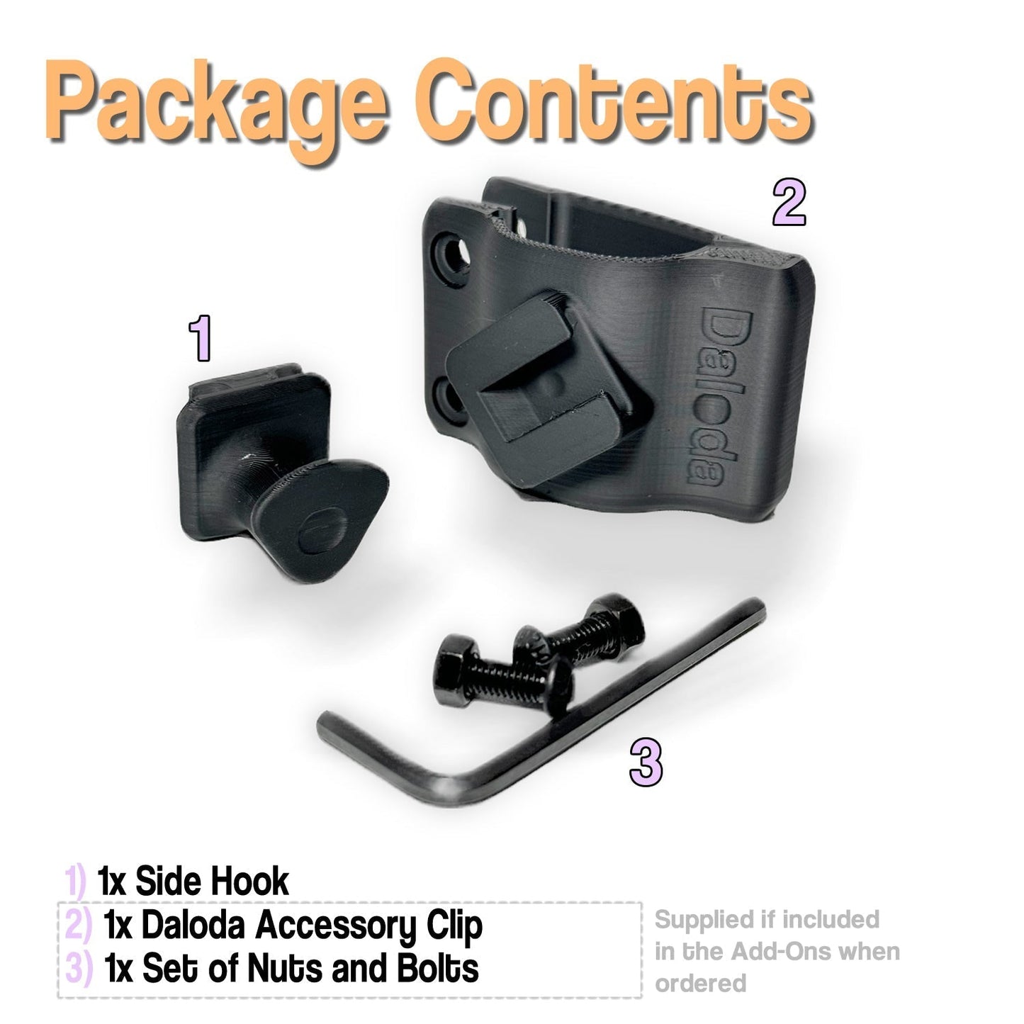 Side Hook for Bugaboo Donkey - SHDA001 - Daloda