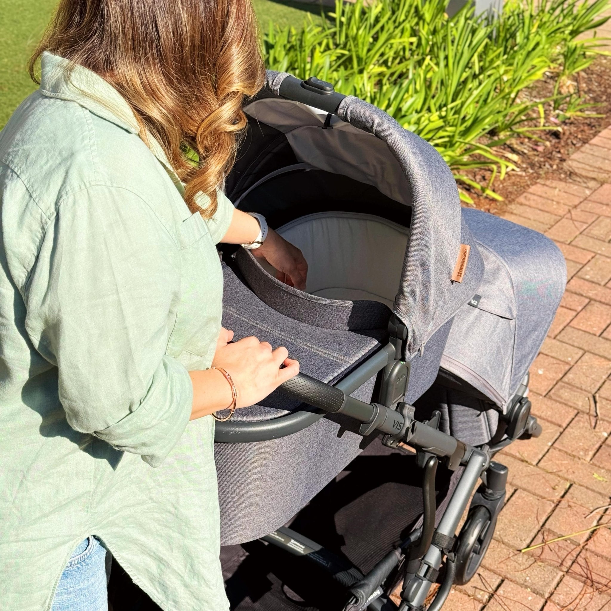 Converting uppababy vista to double best sale